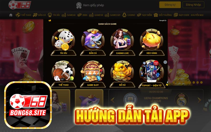 Hướng dẫn chi tiết cách Tải App Bong68 cho iOS và Android