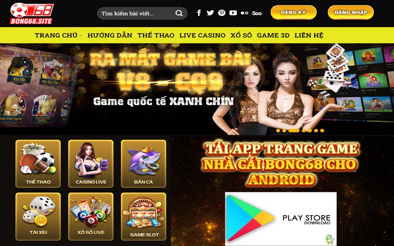 Tải app trang game nhà cái Bong68 cho Android