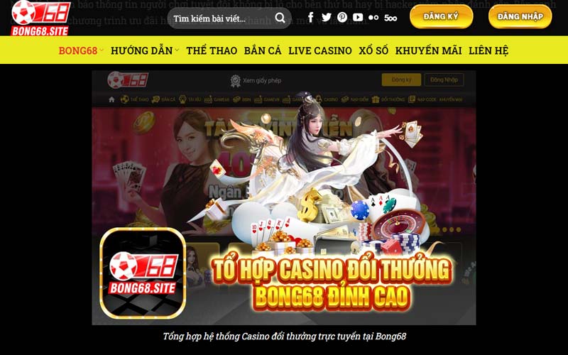 Game Bong68 Live Casino trực tuyến hấp dẫn